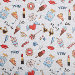 Romantic heart pattern gift wrapping paper