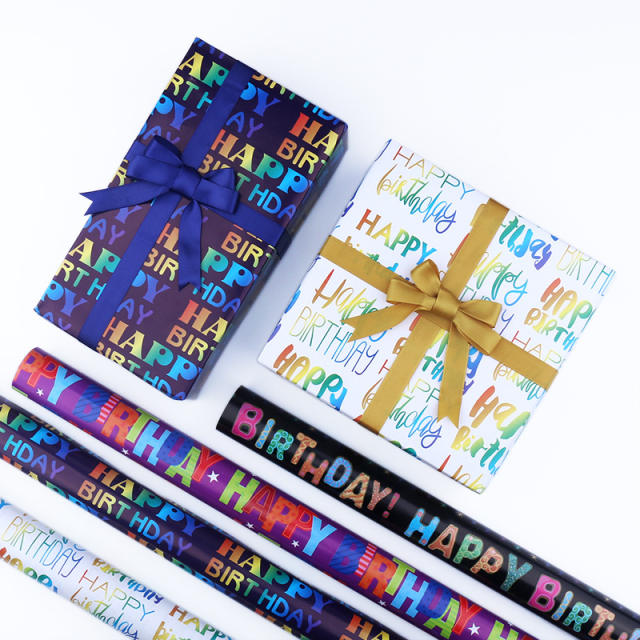 Happy birthday wrapping paper