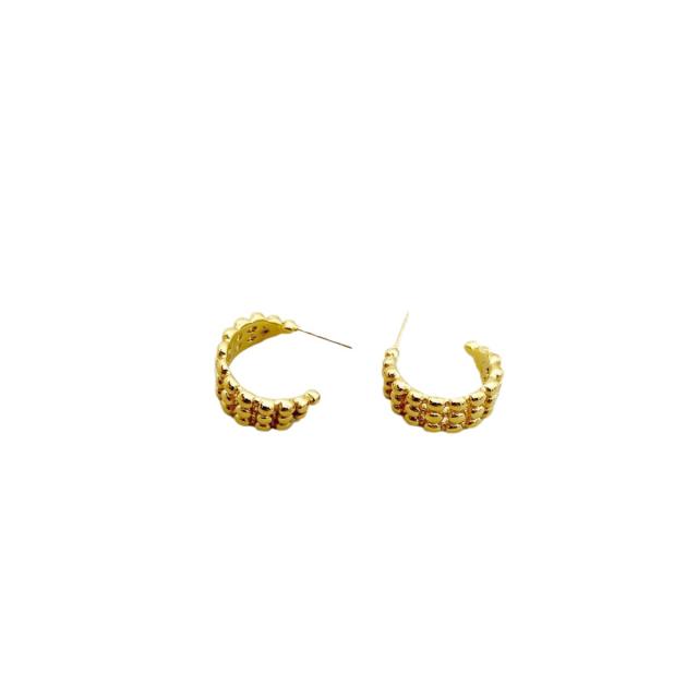 Occident fashion chunky stainless steel earrings