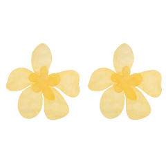 Summer colorful acrylic flower chunky earrings