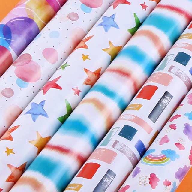 Cute pattern gift wrap paper