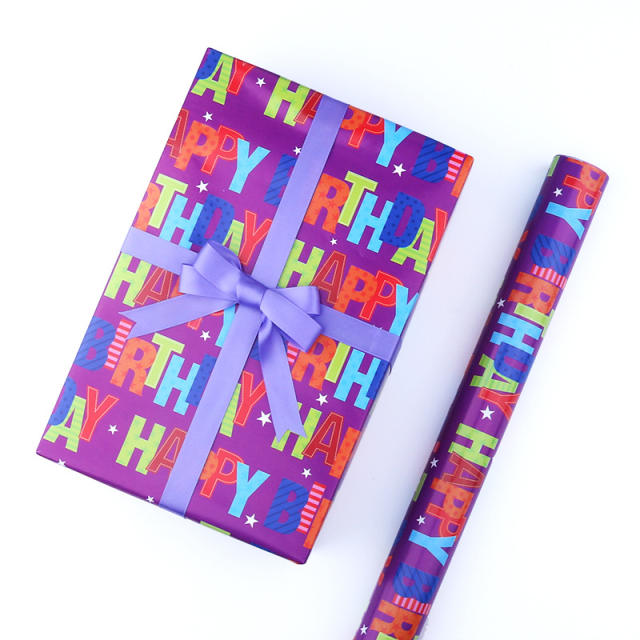 Happy birthday wrapping paper