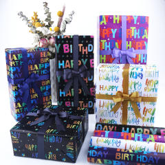 Happy birthday wrapping paper