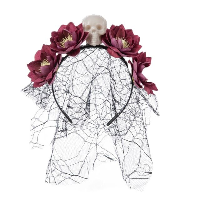 COS halloween day of death decoration flower headband
