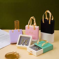 Popular hot sale foldable jewelry box with handle
