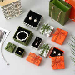 Sweet bow pattern jewelry box