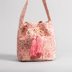 Boho colorful pattern national design bucket bag crossbody bag