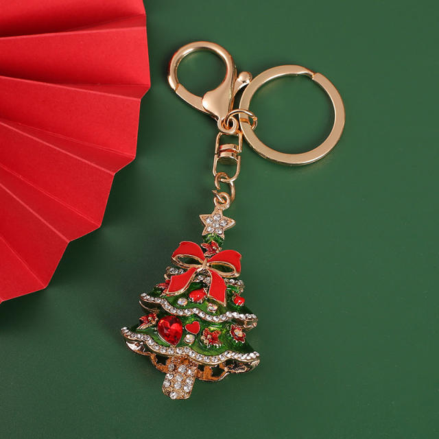 Sweet bow christmas season keychain