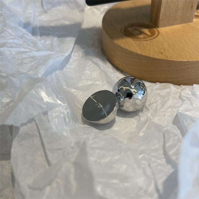 Personality easy match geometric chunky studs earrings