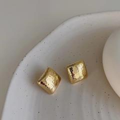 Personality easy match geometric chunky studs earrings