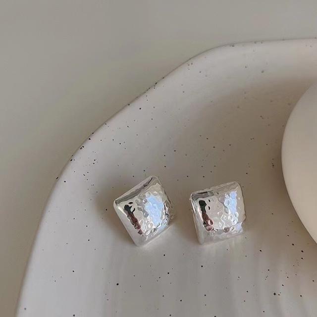 Personality easy match geometric chunky studs earrings
