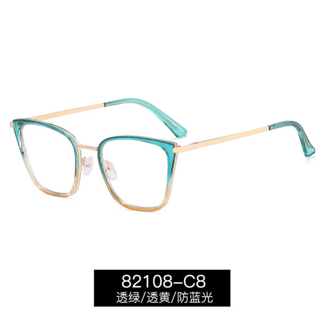 TR90 colorful occidentn fashion blue light reading glasses