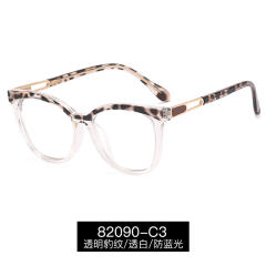 Women colorfu frame anti blue light reading glasses