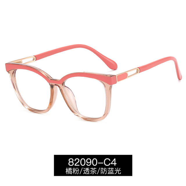 Women colorfu frame anti blue light reading glasses
