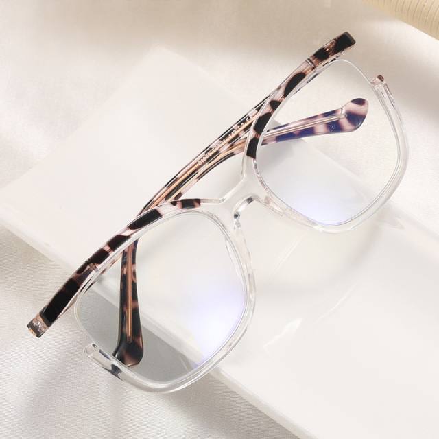 Summer colorful frame anti blue light reading glasses