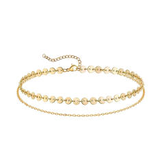 INS concise stainless steel anklet