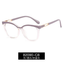 Women colorfu frame anti blue light reading glasses