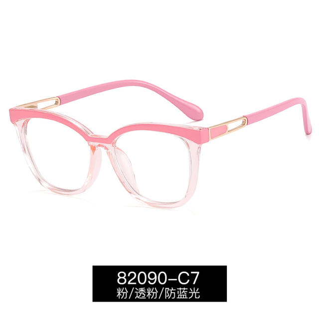 Women colorfu frame anti blue light reading glasses