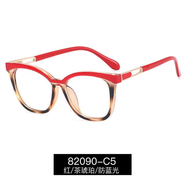 Women colorfu frame anti blue light reading glasses