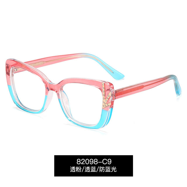 TR90 easy match anti blue light reading glasses for women