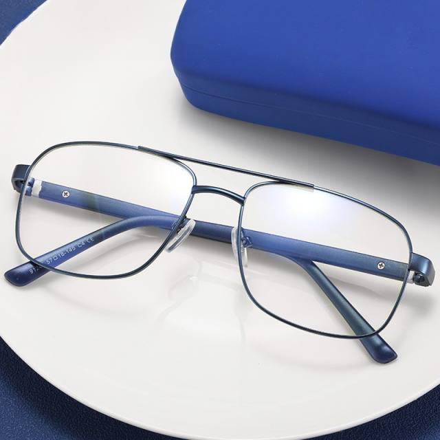Occident fashion metal frame reading glasses for men