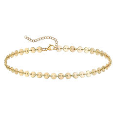 INS concise stainless steel anklet
