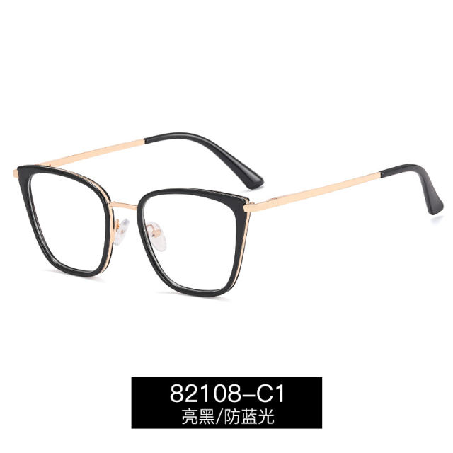 TR90 colorful occidentn fashion blue light reading glasses