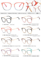TR90 colorful occidentn fashion blue light reading glasses