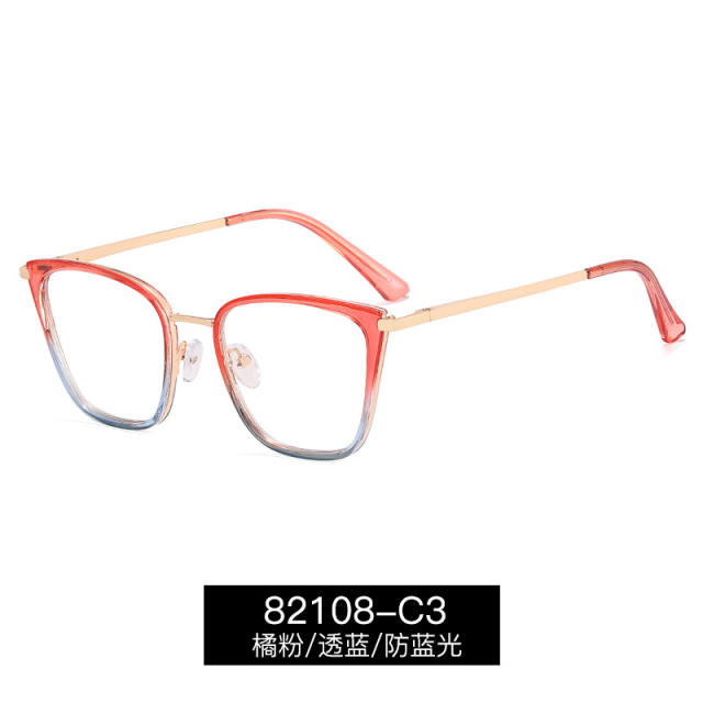 TR90 colorful occidentn fashion blue light reading glasses