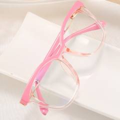 Women colorfu frame anti blue light reading glasses