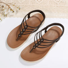 Boho flat sandals for women
