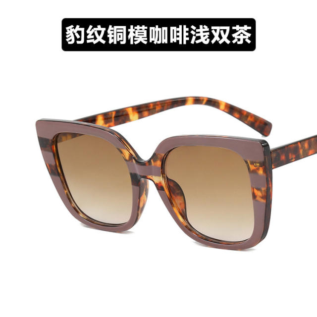 INS rainbow color frame women reading glasses sunglasses