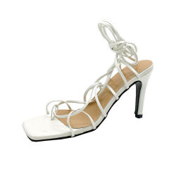 Summer sexy strappy high heels sandals