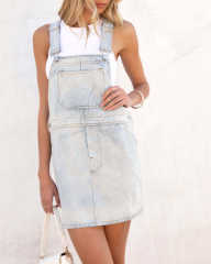 Summer popular denim jumper dress for women