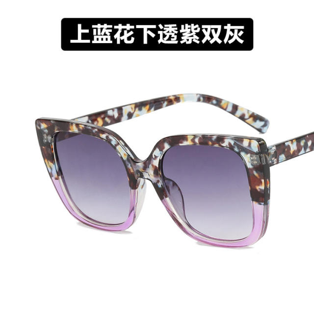 INS rainbow color frame women reading glasses sunglasses