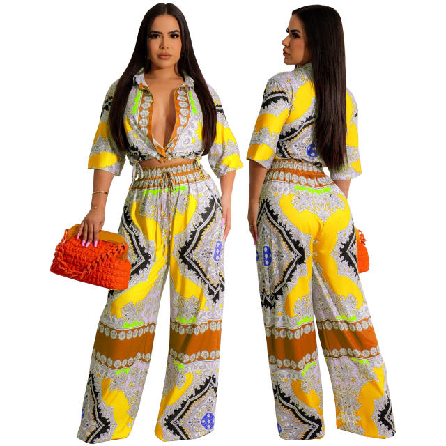 Summer holiday design pasiley pattern jumpsuit for women