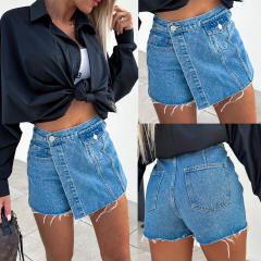 Sexy false denim women summer skirt shorts