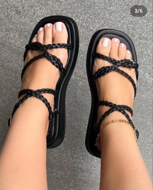 Summer bright color platform gladiator sandals