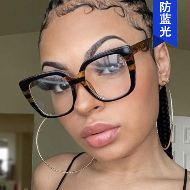 INS rainbow color frame women reading glasses sunglasses