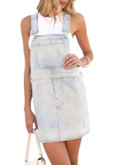 Summer popular denim jumper dress for women