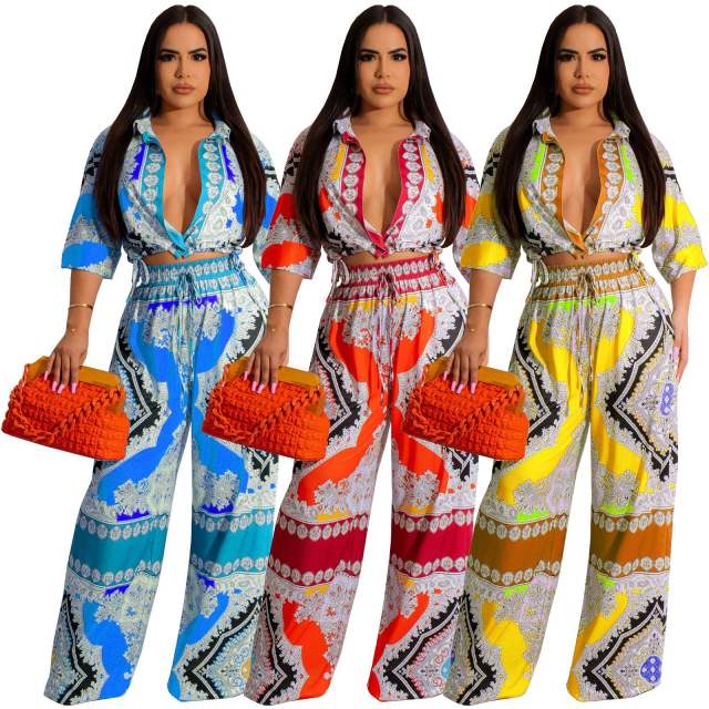 Summer holiday design pasiley pattern jumpsuit for women