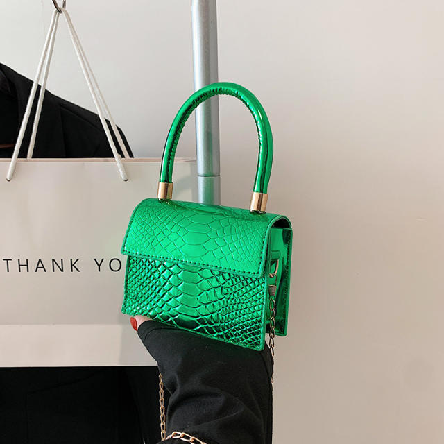 Y2K laser color mini handbag for women