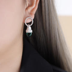 Easy match hoop stainless steel earrings