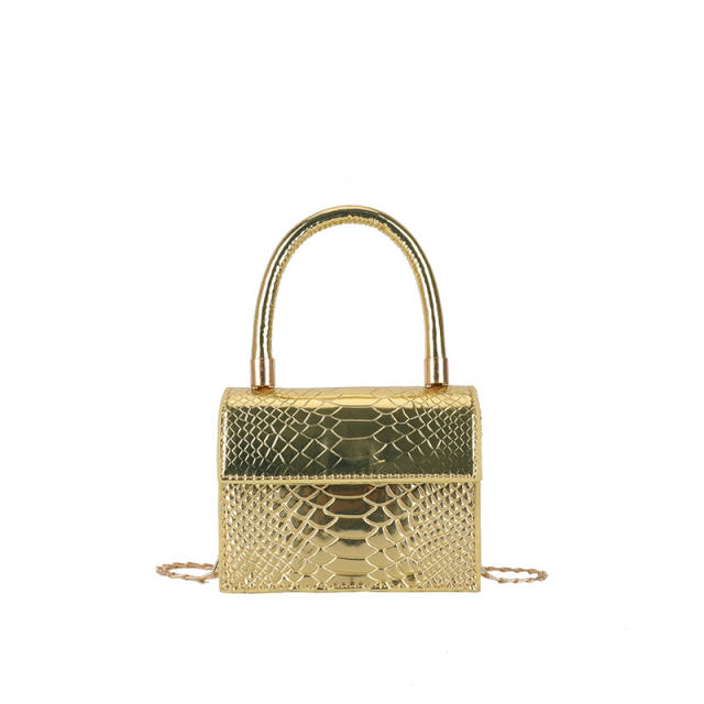 Y2K laser color mini handbag for women