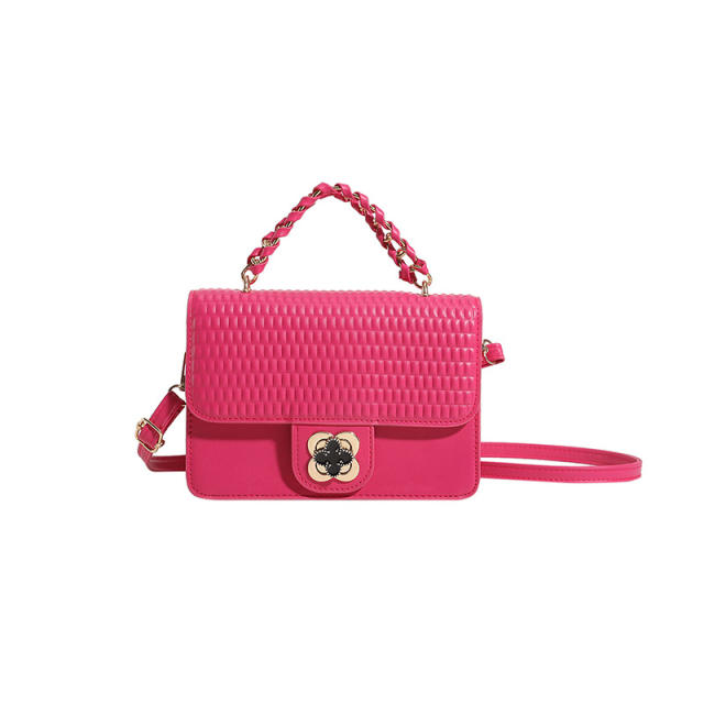 Summer color PU quilted patter chain bag crossbody bag