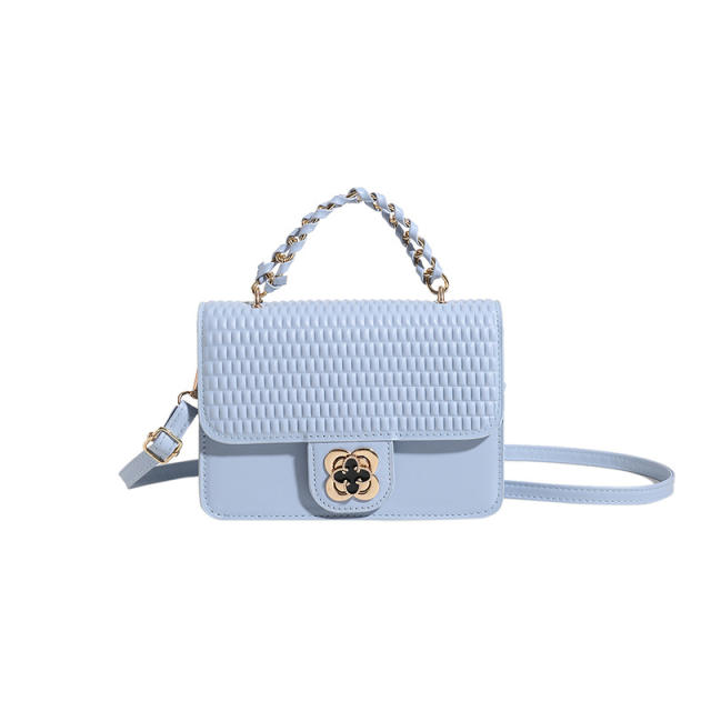 Summer color PU quilted patter chain bag crossbody bag