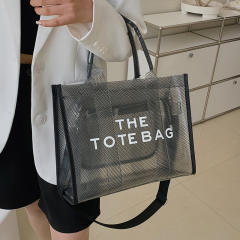 Summer candy color PVC clear tote bag