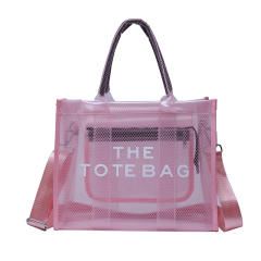 Summer candy color PVC clear tote bag