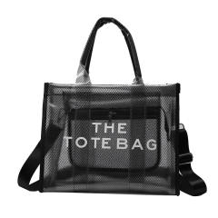 Summer candy color PVC clear tote bag