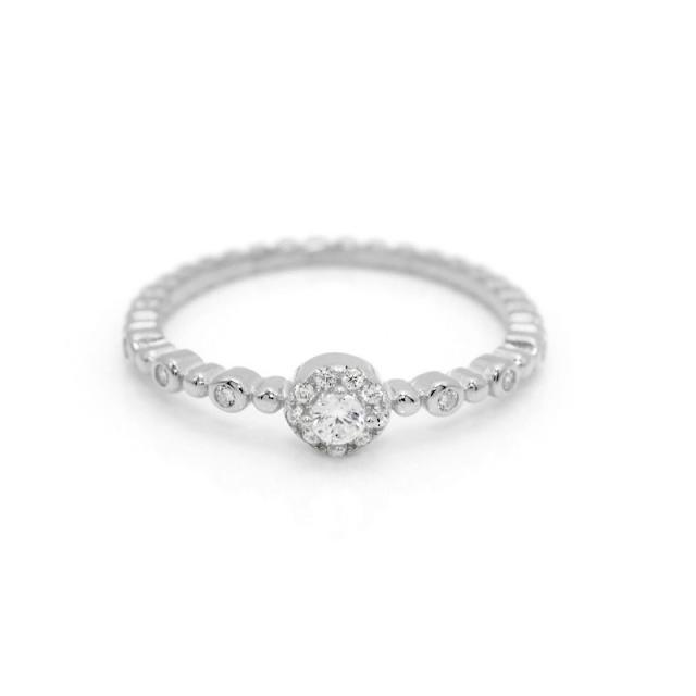 Hot sale delicate diamond stackable rings engagement rings